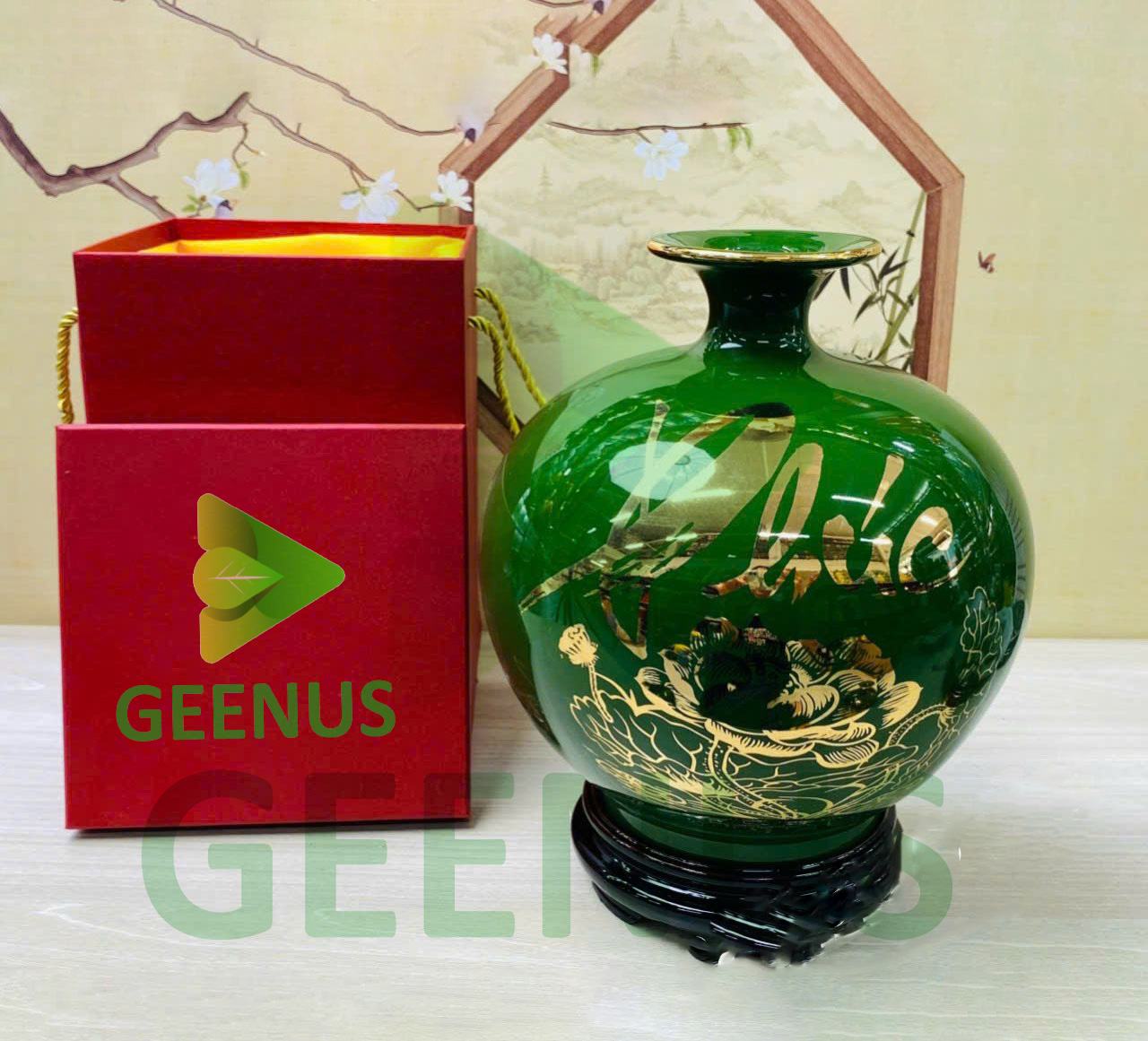 Bình hoa hút lộc 02