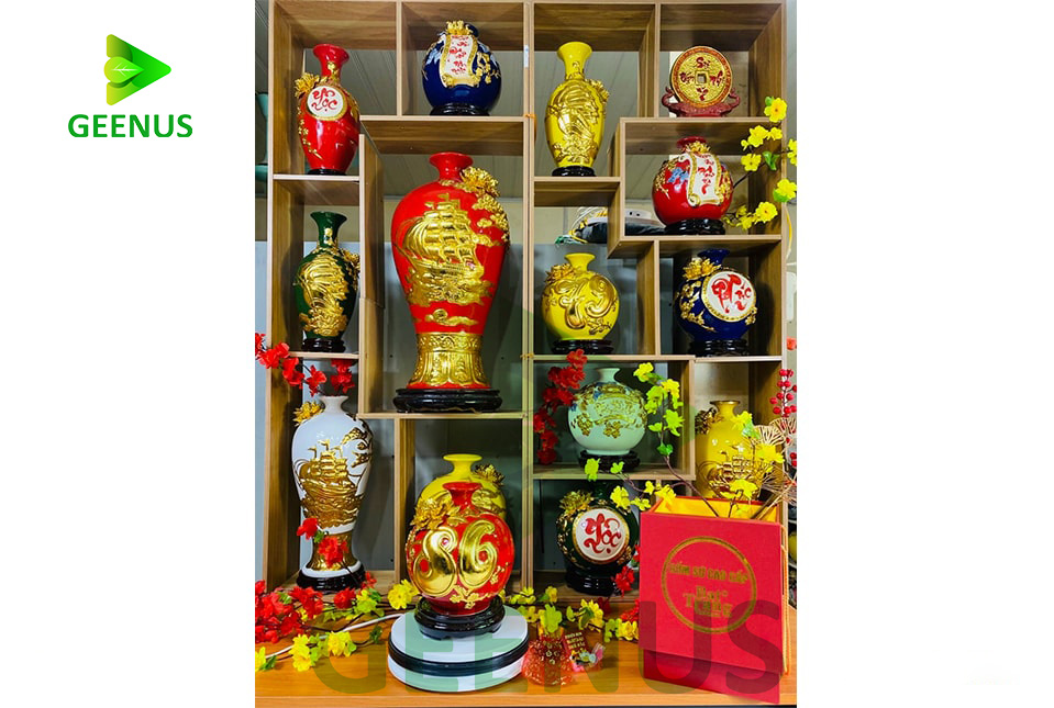 Bình hoa hút lộc 09