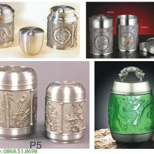 Hộp chè Pewter